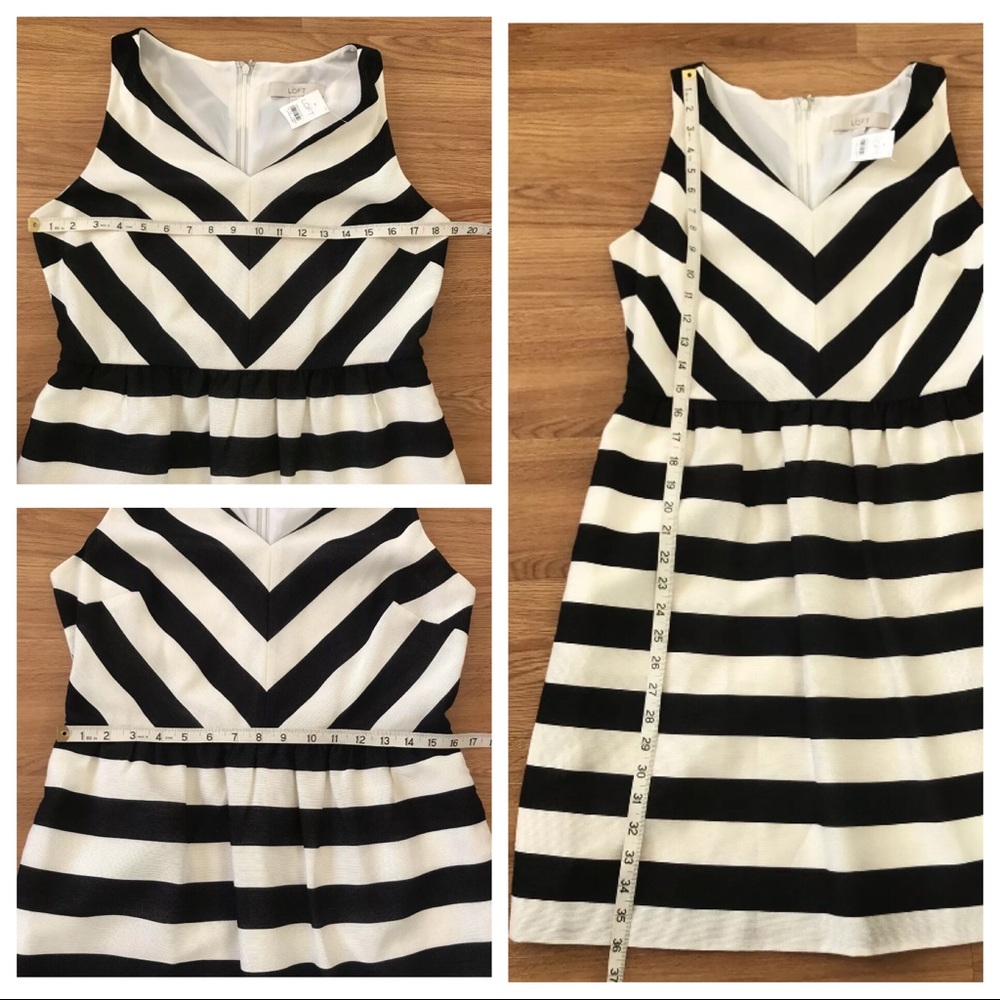 ⚡️SOLD⚡️LOFT Striped Sleeveless Dress NWT - Picture 8 of 8